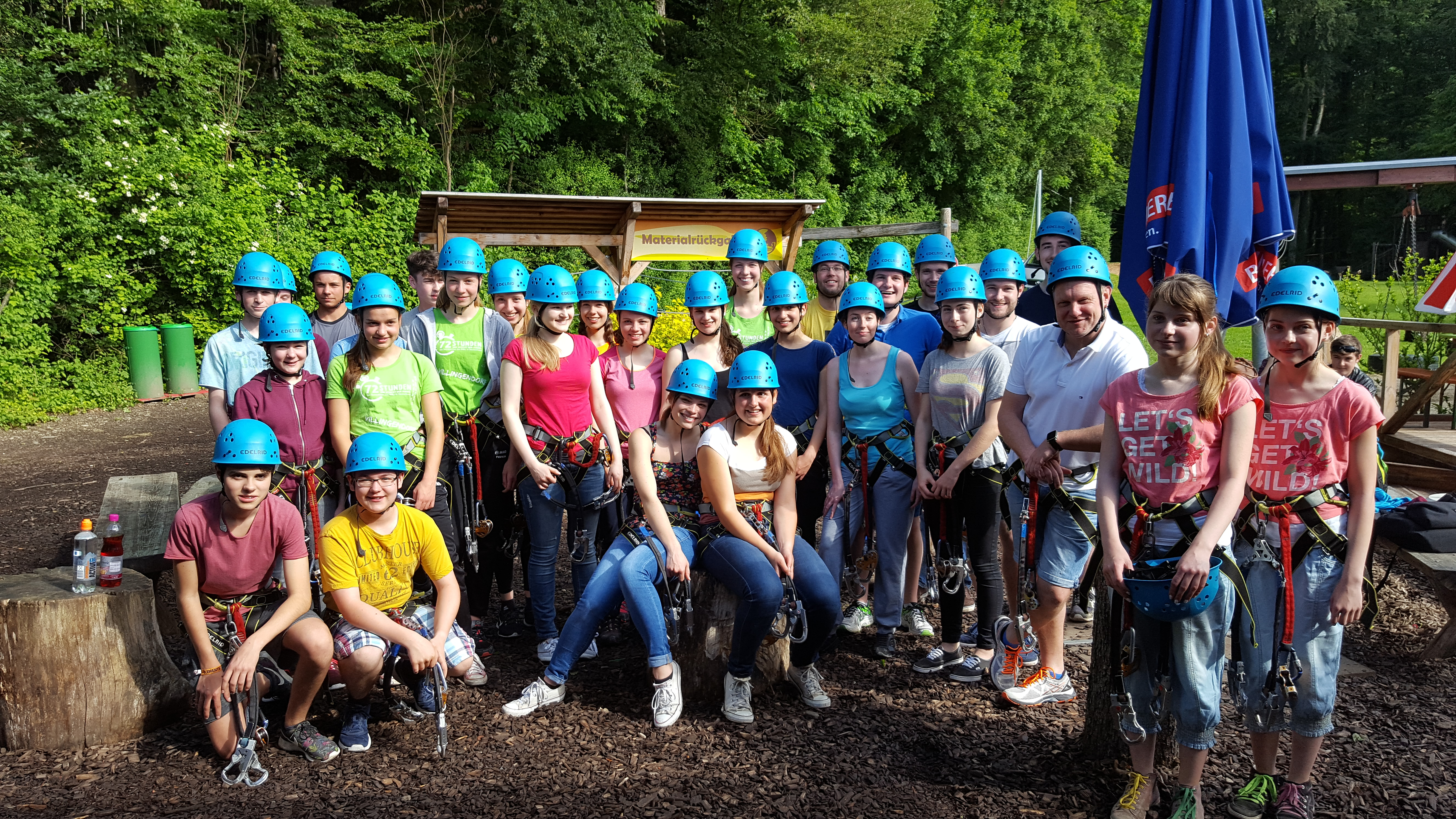 Jugendkapelle Ausflug Hochseilgarten